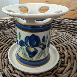 Vintage studio pottery toothbrush holder